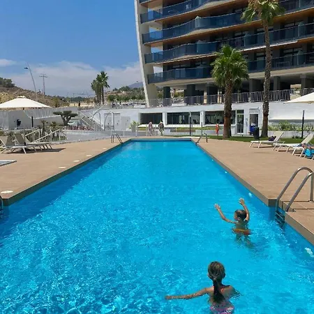 Sunset Waves Blue Sky Apartment Benidorm
